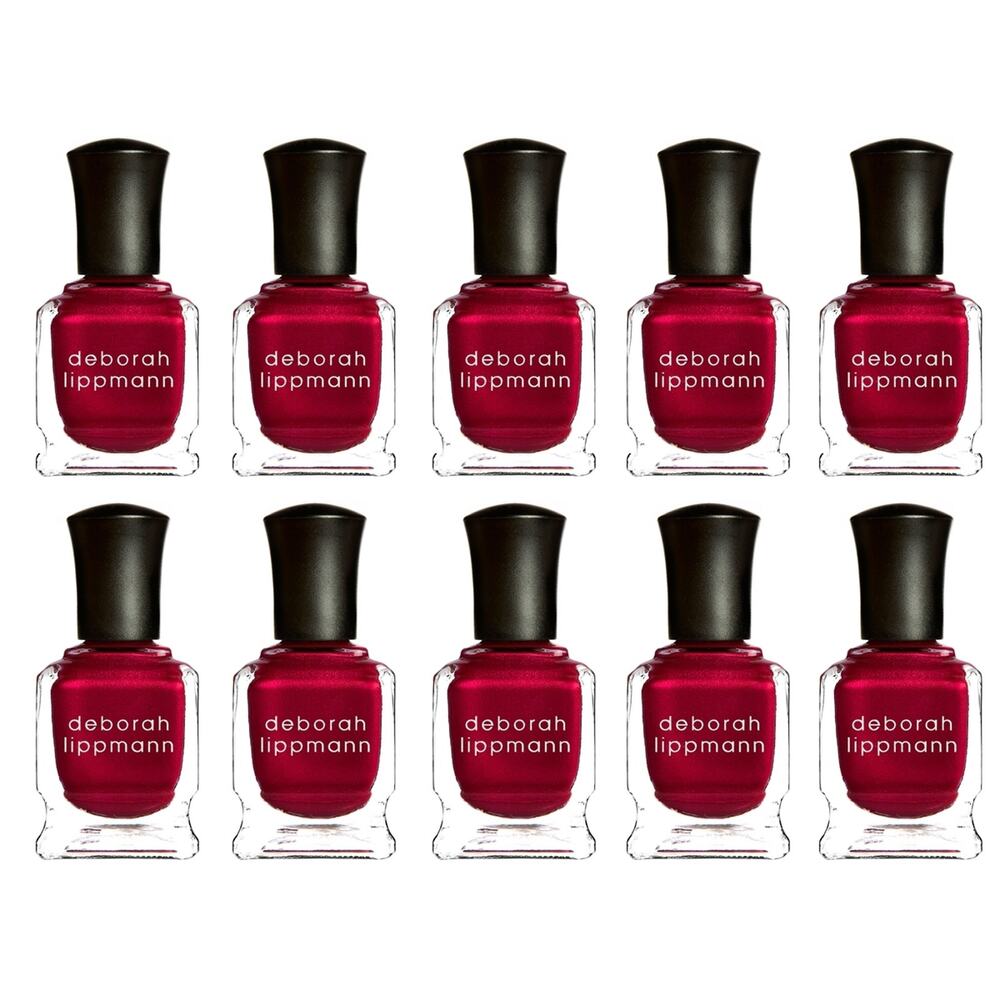Lot 10 Deborah Lippmann Silk Matte Nail Polish “Red Silk Boxers” Limited Edition